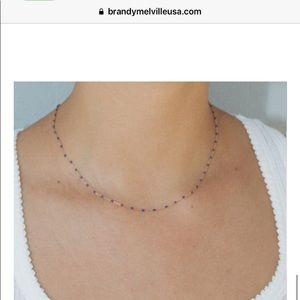 Brandy Melville pink and gold bead necklace